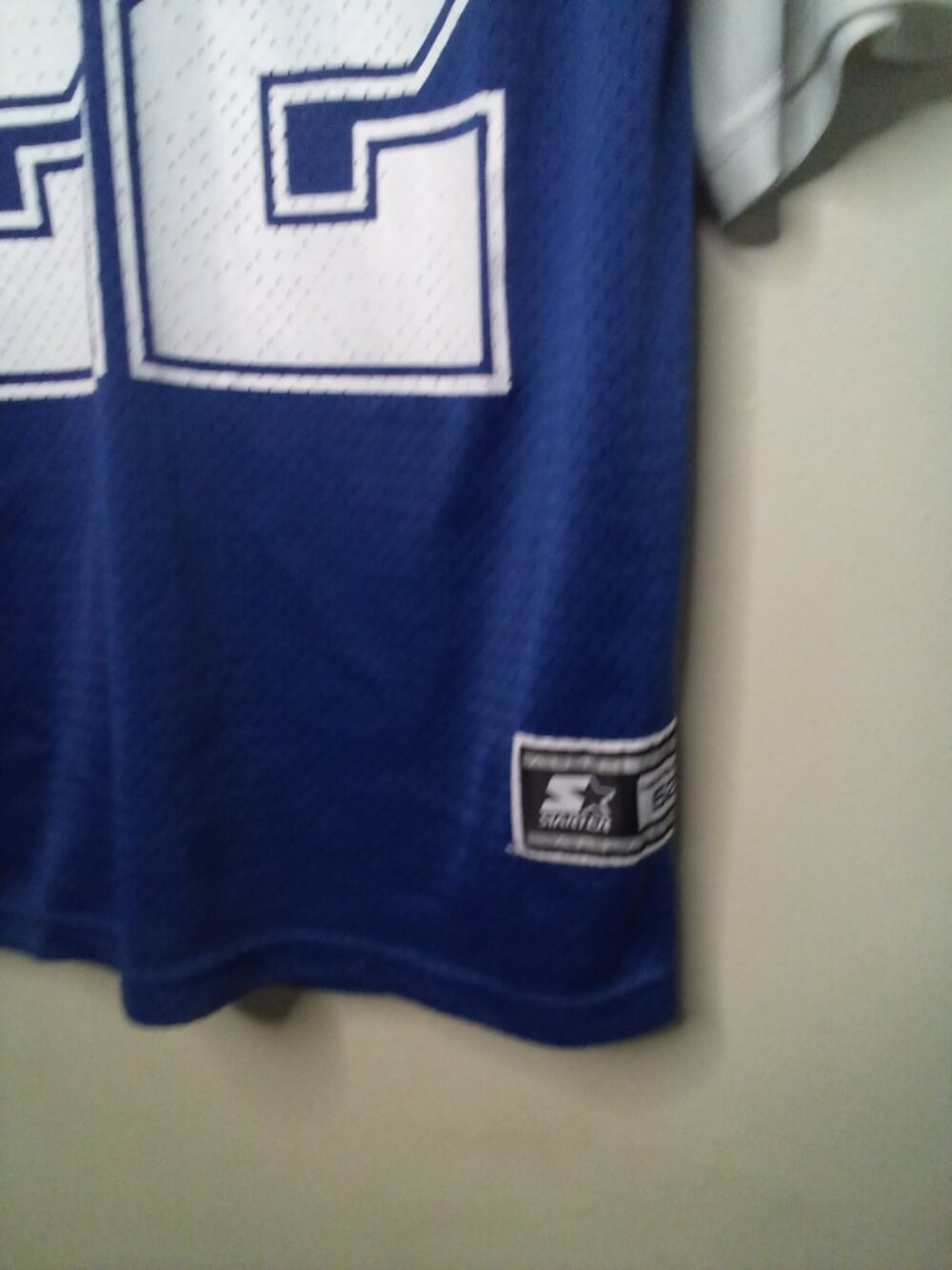 Vintage 1995 Starter Dallas Cowboys Jersey Men XL Emmitt Smith #22 Blue White - Picture 6 of 14